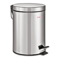 Ведро-контейнер для мусора (урна) с педалью LAIMA Classic, 12 л, зеркальное, нержавеющая сталь, со съемным внутренним ведром в Нефтекамске