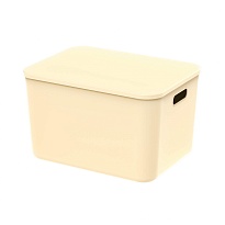 Ящик пластиковый вкладываемый бежевый 410х305х245 мм в Нефтекамске