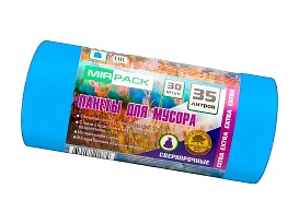 Мешки для мусора 35 л, ароматизированные, синие, в рулоне 30 шт., ПНД, 12 мкм, 640х500 мм, EXTRA, 3530661 в Нефтекамске