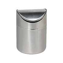 Урна для мусора 1,2 л настольная, с качающейся крышкой, нержавеющая сталь, матовая в Нефтекамске Урна для мусора 1,2 л настольная, с качающейся крышкой, нержавеющая сталь, матовая в Нефтекамске