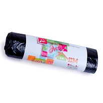 Мешки для мусора 60 л, черные, в рулоне 20 шт., ПНД, 7 мкм, 700х600 мм, Концепция Быта ЭкоДом, 601349 в Нефтекамске Мешки для мусора 60 л, черные, в рулоне 20 шт., ПНД, 7 мкм, 700х600 мм, Концепция Быта ЭкоДом, 601349 в Нефтекамске