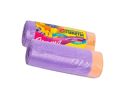 Мешки для мусора 35 л, ароматизированные, Лаванда, сиреневые, в рулоне 10 шт., ПНД, 12 мкм, 560х530 мм, GRIFON Aroma, 101-080 La в Нефтекамске Мешки для мусора 35 л, ароматизированные, Лаванда, сиреневые, в рулоне 10 шт., ПНД, 12 мкм, 560х530 мм, GRIFON Aroma, 101-080 La в Нефтекамске