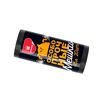 Мешки для мусора 45 л, черные, в рулоне 20 шт., ПНД, 14 мкм, 650х550 мм, Особопрочные, МП7795 в Нефтекамске