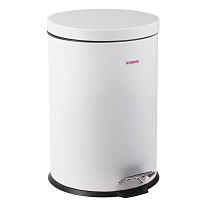 Ведро-контейнер для мусора (урна) с педалью LAIMA Classic, 12 л, белое, глянцевое, металл, со съемным внутренним ведром в Нефтекамске Ведро-контейнер для мусора (урна) с педалью LAIMA Classic, 12 л, белое, глянцевое, металл, со съемным внутренним ведром в Нефтекамске