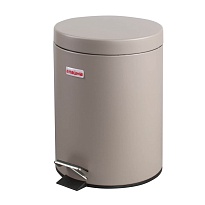 Ведро-контейнер для мусора (урна) с педалью LAIMA Classic, 5 л, серое, матовое, металл, со съемным внутренним ведром в Нефтекамске Ведро-контейнер для мусора (урна) с педалью LAIMA Classic, 5 л, серое, матовое, металл, со съемным внутренним ведром в Нефтекамске
